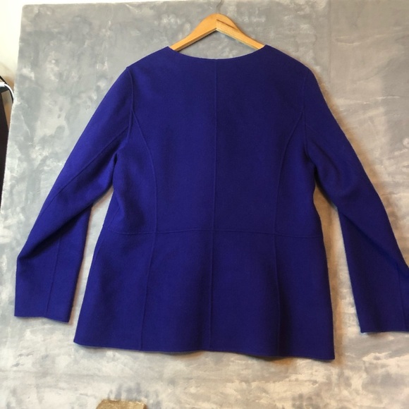 Talbots Women’s Purple Soft Lightweight Wool Blend Jacket Size 16 - Picture 2 of 7